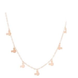90th anniversary Mickey necklace rose gold